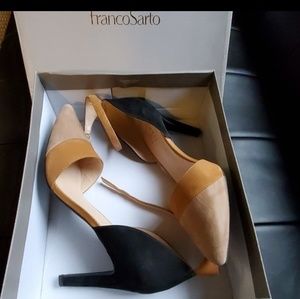 Franco Sarto color block heels 9.5 IN BOX